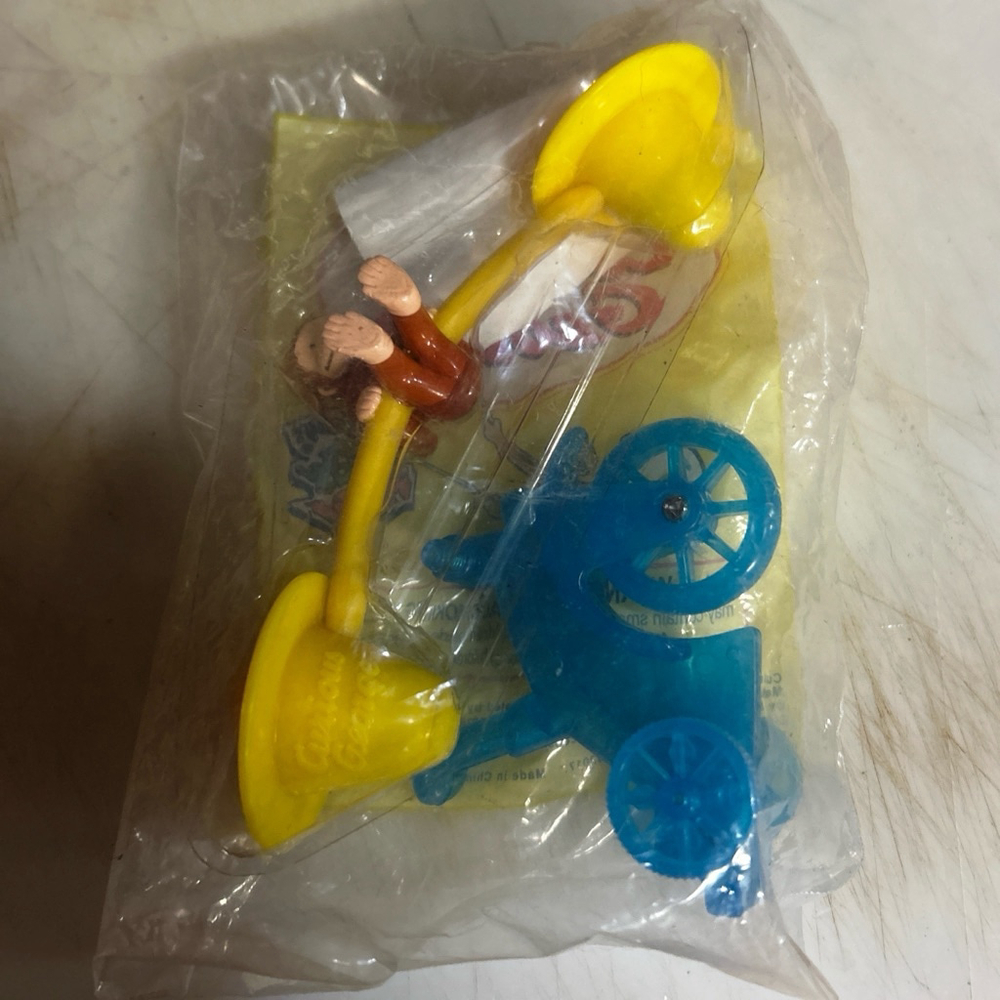 Wendy's Curious George Car Vehicle Toy Blue Yellow One Size - Picture 2 of 2